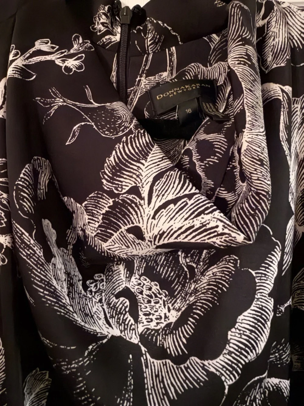 Donna Karen New York NWT Asymmetrical Dress Size 16 - Picture 7 of 7